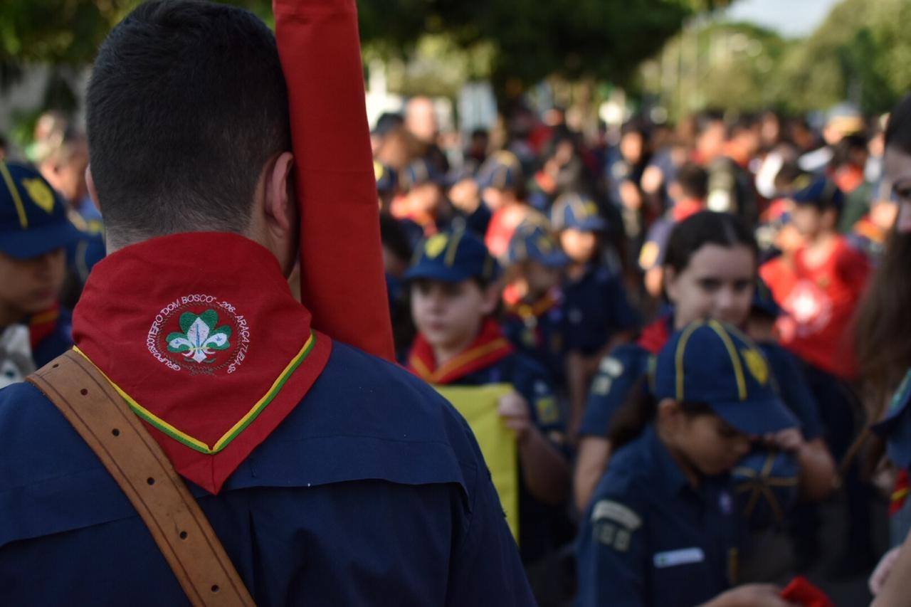 Walnut card tray with white powder coated steel divider and 3 punchout holes.
